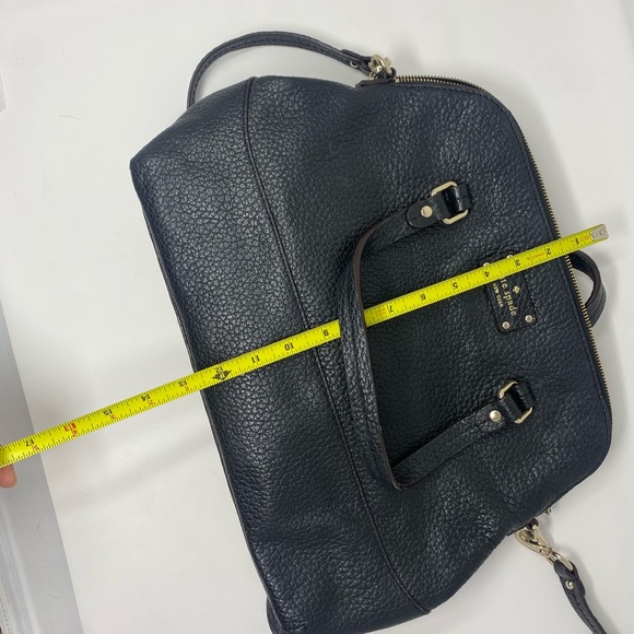 Kate Spade Black Leather Wellesley Rachelle Satchel - Picture 16 of 17